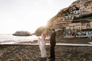 Sunset light in Positano, wedding in Amalfi Coast, Positano photographer