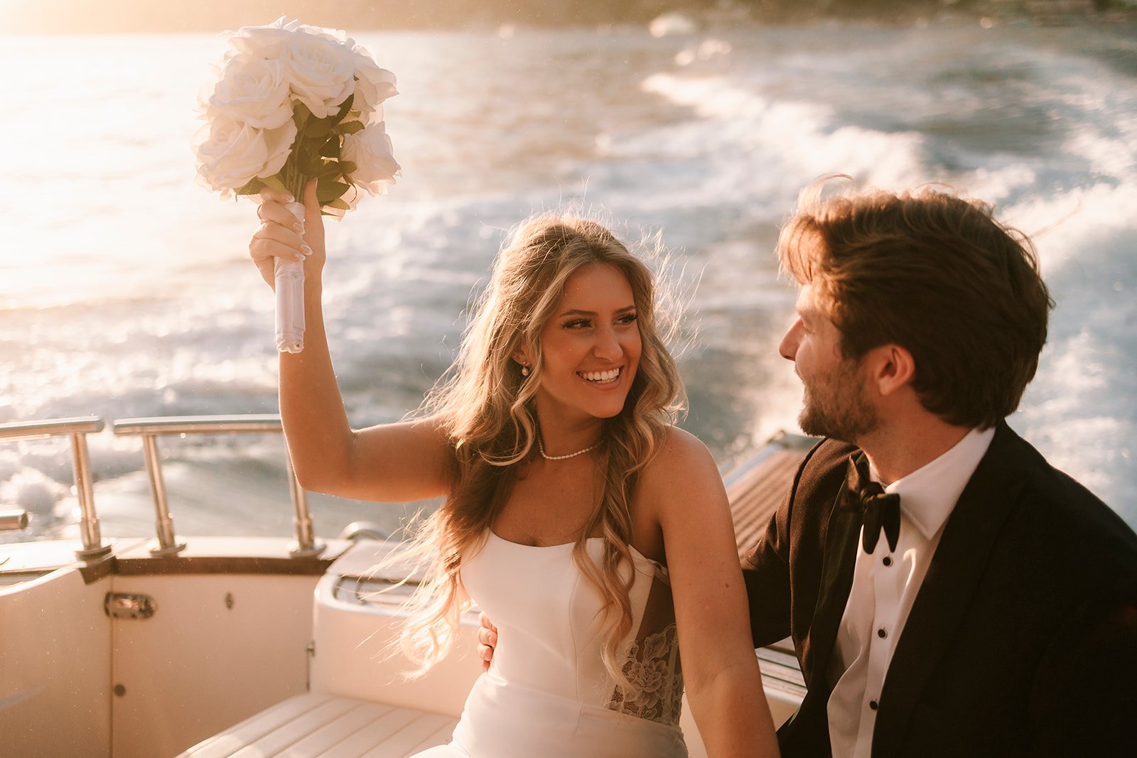 Positano wedding elopement, bride and groom, boat Positano,  vintage car Positano, Elopement photographer Amalfi Coast 