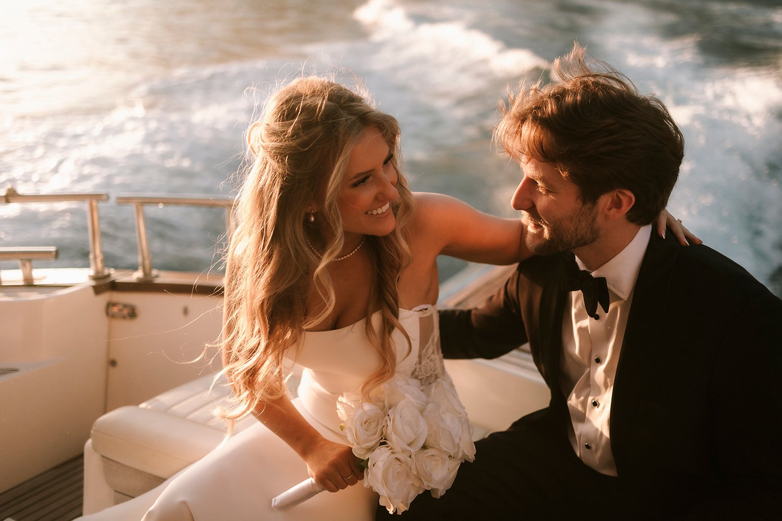 Positano wedding elopement, bride and groom, boat Positano,  vintage car Positano, Elopement photographer Amalfi Coast 
