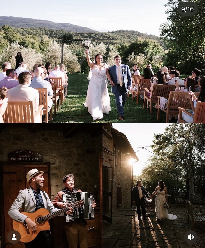 tuscan countryside wedding
